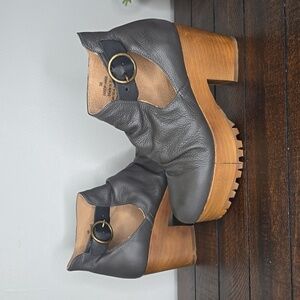 Free People Suri Clog Dark Grey Size 36 US Size 5.5